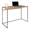 Vita Desk with black frame and oak-look table top
