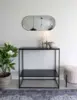 Jersey Oval mirror with black frame 35x80 cm. SOLD OUT FOR WEEK 23