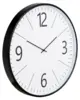 Biel Wall clock in black and white
