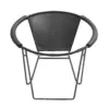 Melissa Lounge chair, black leather