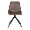 Monaco Dining Chair w. Swivel, brun 