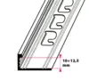 Riveting profiles, 10 and 12.5 mm – straight end