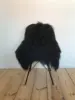 Islandsk lammeskinn med lang svart pels