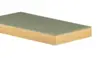 Horn linoleum table top with wooden front edge -