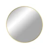 Madrid spejl, Messingfarvet aluminiums ramme Ø60 cm.