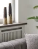 Vase i brunt keramik, Stor