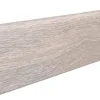 Fodpanel til laminatgulv, Eg Contura stengrå, 19x58 mm.