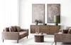 Lido 3 Personers Sofa, Brun fløjl med to puder