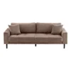 Lido 3 Personers Sofa, Brun fløjl med to puder