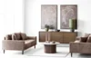 Lido 2,5 Personers Sofa, Brun fløjl med to puder