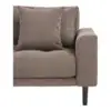 Lido 2,5 Personers Sofa, Brun fløjl med to puder