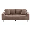 Lido 2,5 Personers Sofa, Brun fløjl med to puder