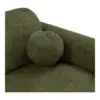 Clyde Loungesofa, Olivengrøn venstrevendt med 2 puder