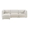 Noor Loungesofa, Off-white og venstrevendt