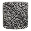 Kimberley Puf med jacquard sort/hvid stof