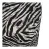 Kimberley Puf med jacquard sort/hvid stof