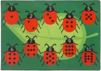 Gulvtæppe til børn - Caterpillar ladybug - RESTSALG
