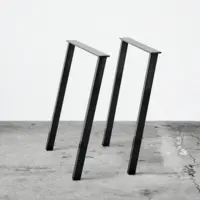 Table legs, for desk - Concave 69x60 cm.