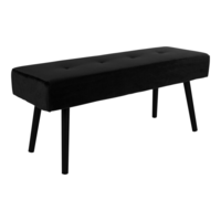 Skiby Bench in black velor