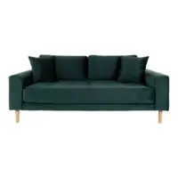 Lido 2,5 Personers Sofa - Sofa i mørkeblåt velour