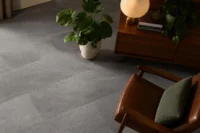 Afirmax BiClick SPC vinyl klikgulv - Kassel mørk beton flise