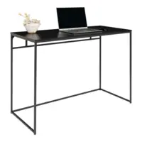 Vita Skrivebord med sort ramme og bordplade  - UDSOLGT TIL UGE 18