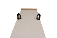 Hvid Løber i filt - REST 460X100 CM