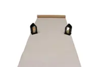 Hvid Løber i filt - REST 380X100 CM