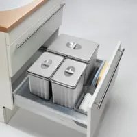 Waste system for 60 cm cabinet - with 3 buckets