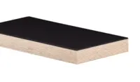 Horn linoleumsbordplade med træ forkant - 4166