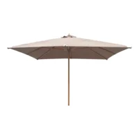 Orlando Parasol, Taupe med træstok