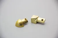 Tilbehør til klinkeprofiler - Ind- og udvendige hjørner, messing poleret