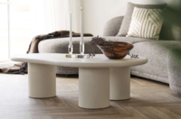 Palmera Sofabord, Cement look