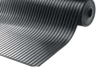 Gamma Bredriflet Gummi Sort 6 mm.