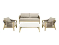 Fargo Loungesæt, trælook inkl. hynder