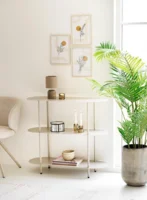 Torpe, 6 kantet bokse i metal og glas