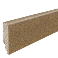 Fodpanel til trægulv, Eg vintagebrun børstet, 16x58 mm. Oliebehandlet