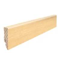 Fodpanel til trægulv, Ask invisible børstet, 16x58 mm. Oliebehandlet