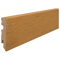 Fodpanel til trægulv, Eg, 15x80 mm. Oliebehandlet