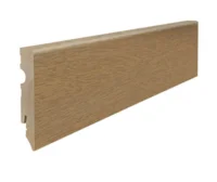 Fodpanel til trægulv, Eg sandgrå, 15x80 mm. Oliebehandlet