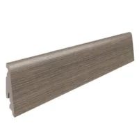 Fodpanel til laminatgulv, Eg Eleganza antikgrå, 19x58 mm.
