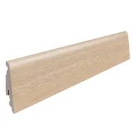 Fodpanel til laminatgulv, Eg Eleganza cremehvid/Eg Flavia hvid, 19x58 mm.