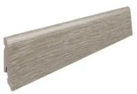 Fodpanel til laminatgulv, Eg Flavia grå, 19x58 mm.