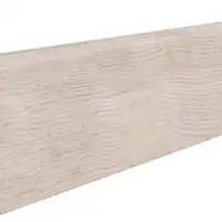 Fodpanel til laminatgulv, Eg Siena Fløjlshvid, 19x58 mm.