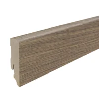 Fodpanel til laminatgulv, Chevron Eg røget, 16x58 mm.