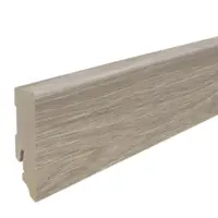 Fodpanel til laminatgulv, Chevron Eg grå, 16x58 mm.