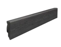 Fodpanel til laminatgulv, Eg Contura Sort, 16x58 mm.