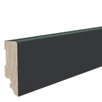 Fodpanel til trægulv, Sort 16x58 mm. Mat strong folieret