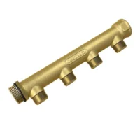 Wavin 3/4" fordelerrør 4 afgange 1/2" Centerafstand 50 mm.